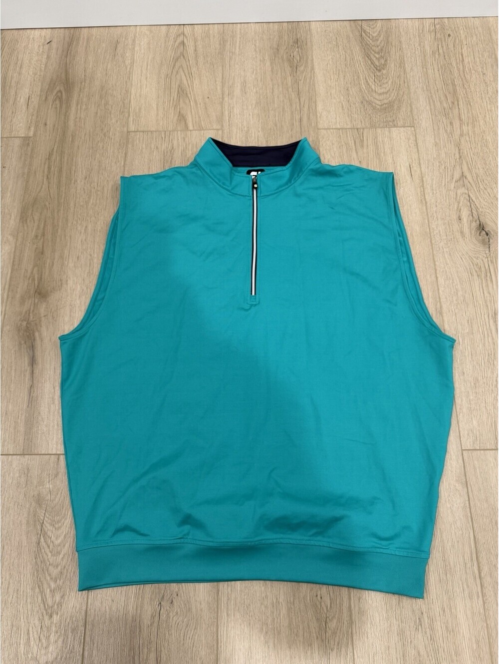 NWT FootJoy Vest Mens XXL Emerald Green Half Zip Jersey Golf Performance